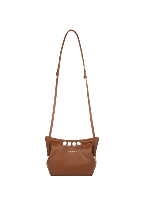 Peak Mini Bag In Caramel Leather ALEXANDER MCQUEEN | 775908-1BBLG2417