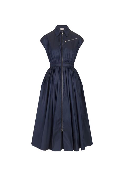 Blue Midi Dress with Zip ALEXANDER MCQUEEN | 780568-QEACM4232