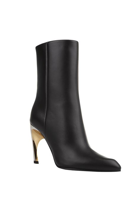 Armadillo Ankle Boots In Black/Gold/Silver ALEXANDER MCQUEEN | 780676-WIEG41399