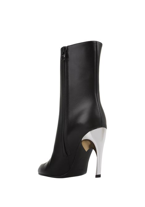 Armadillo Ankle Boots In Black/Gold/Silver ALEXANDER MCQUEEN | 780676-WIEG41399