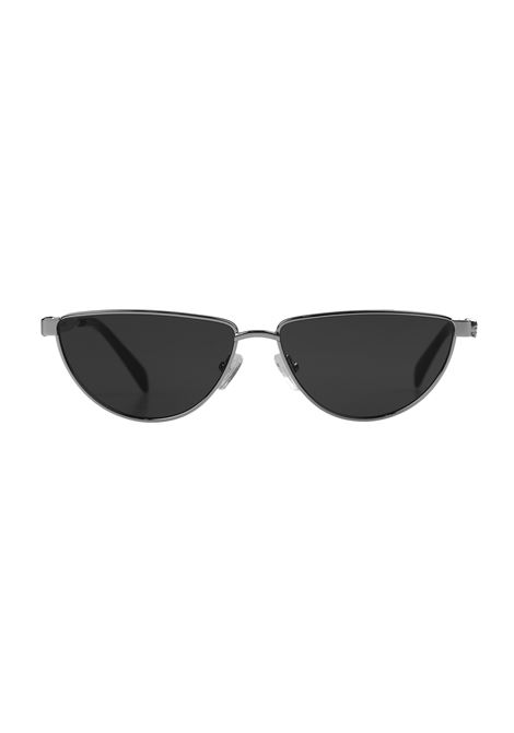 Caravan Floating Skull Sunglasses In Ruthenium Metal ALEXANDER MCQUEEN | 781205-I3331030