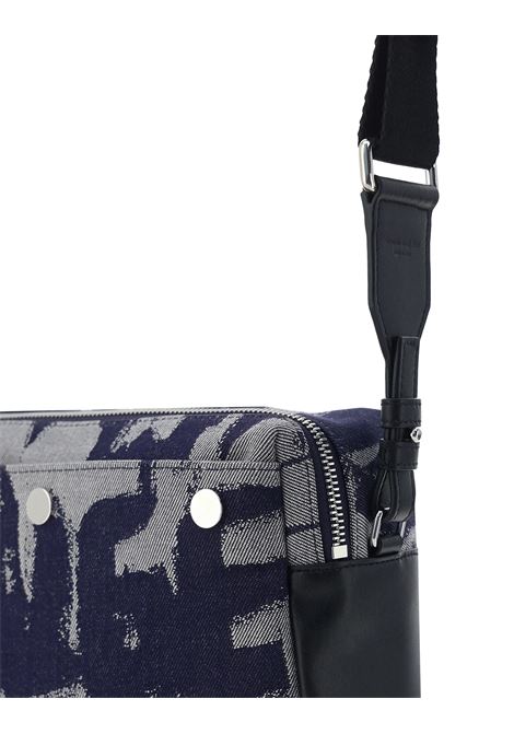 Borsa a Tracolla In Denim McQueen Graffiti Indaco ALEXANDER MCQUEEN | 791772-1AAS24097