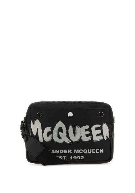 ALEXANDER MCQUEEN Borsa a Tracolla McQueen Graffiti Nera - ALEXANDER MCQUEEN