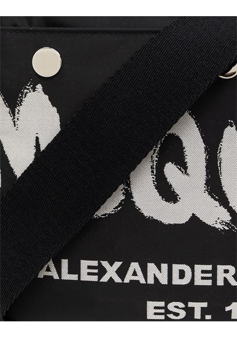 Black Graffiti McQueen Shoulder Bag ALEXANDER MCQUEEN | 791772-1AAS31095