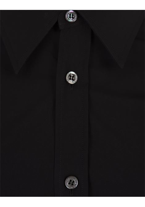 Black Shirt With Logo Tape On Wrists ALEXANDER MCQUEEN | 792109-QNAAB1000