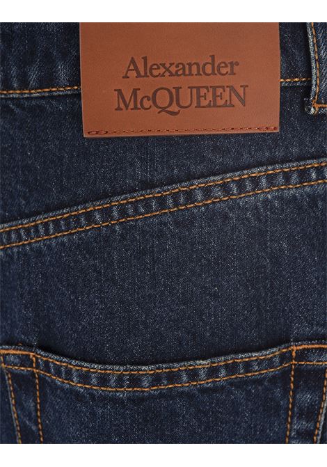 Indigo Wide Leg Jeans ALEXANDER MCQUEEN | 794136-QMACS4297