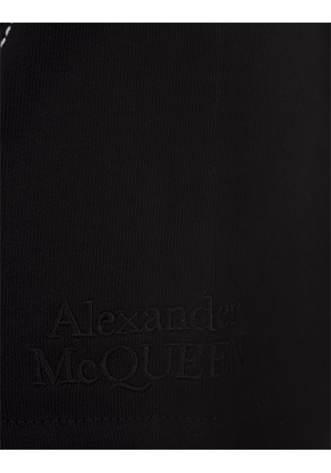 Contrast Stitch Jogger Shorts In Black ALEXANDER MCQUEEN | 794455-QXAAC1000