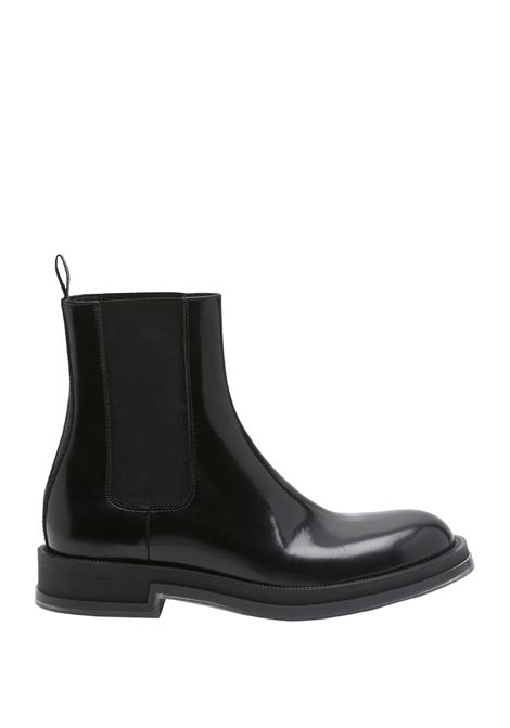 Chelsea Float Ankle Boots in Black/Transparent ALEXANDER MCQUEEN | 794479-WIFW21256