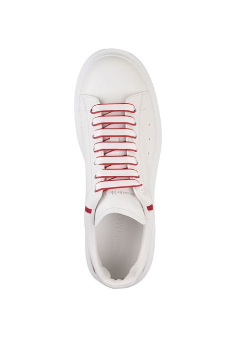 White Oversized Sneakers With Red Insert On Heel ALEXANDER MCQUEEN | 794506-WIEEW9093