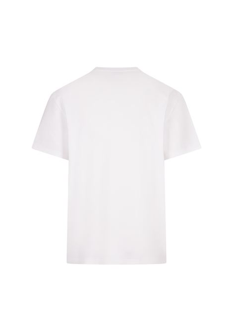 White T-Shirt With Skull Print and Logo ALEXANDER MCQUEEN | 794604-QTABP0909