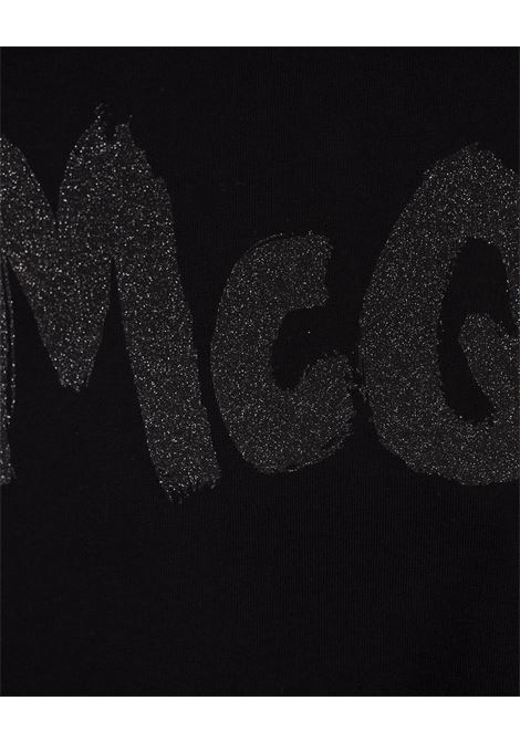 T-Shirt McQueen Graffiti In Nero/Grigio ALEXANDER MCQUEEN | 794673-QTABT0570