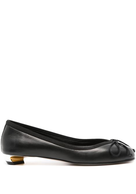 Armadillo Ballerinas In Black, Gold and Silver ALEXANDER MCQUEEN | 797579-WIG121399