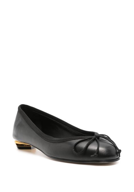 Ballerine Armadillo In Nero, Oro e Argento ALEXANDER MCQUEEN | 797579-WIG121399