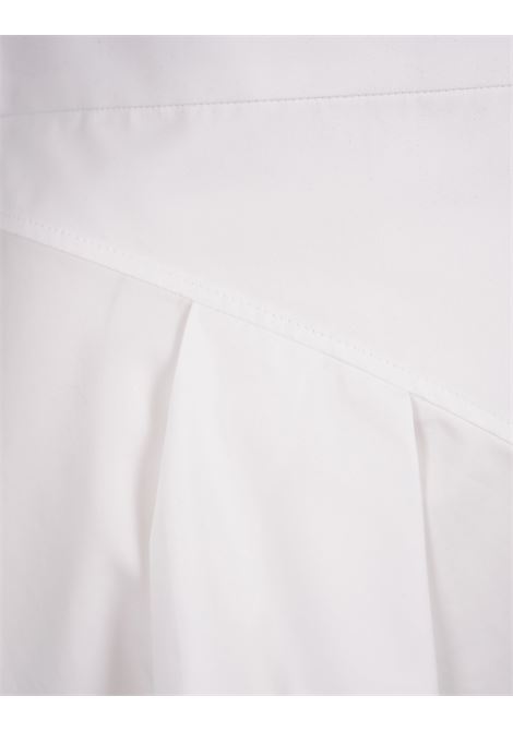 White Flared Asymmetric Midi Skirt ALEXANDER MCQUEEN | 797723-QAABC9000