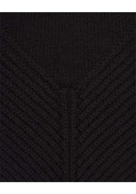 Black Sweater With Ribbed Detail ALEXANDER MCQUEEN | 798349-Q1BAP1000