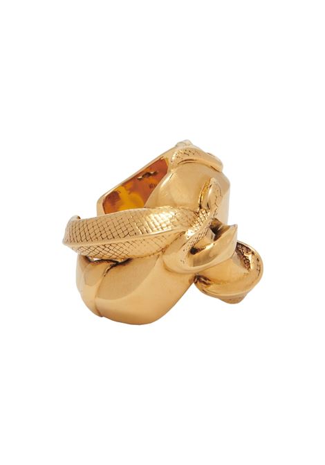 Antiqued Gold Snake Ring ALEXANDER MCQUEEN | 798889-J160K8500