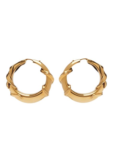 Antiqued Gold Snake Hoop Earrings ALEXANDER MCQUEEN | 798891-J160K8500