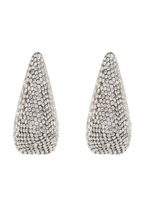 Antiqued Silver Jewelled Claw Earrings ALEXANDER MCQUEEN | 798912-J160N1318