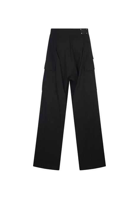 Pantaloni Cargo Con Piega in Nero ALEXANDER MCQUEEN | 801284-QSAA91000