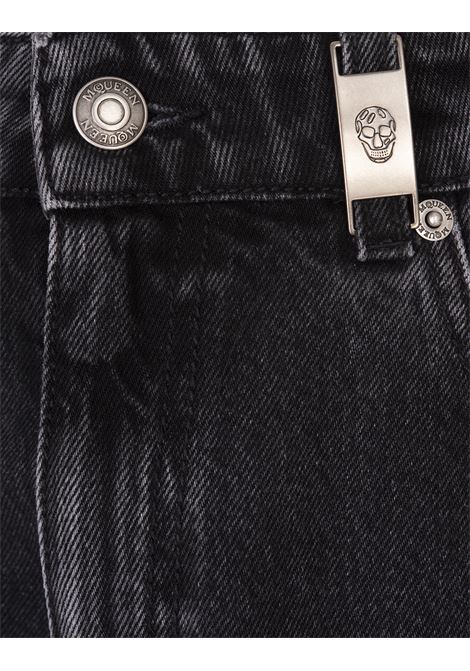 Jeans A Gamba Ampia Neri ALEXANDER MCQUEEN | 802098-QMACX1307