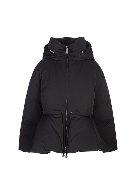 Down Jacket With Ruffles in Black ALEXANDER MCQUEEN | 802317-QEAFS1000