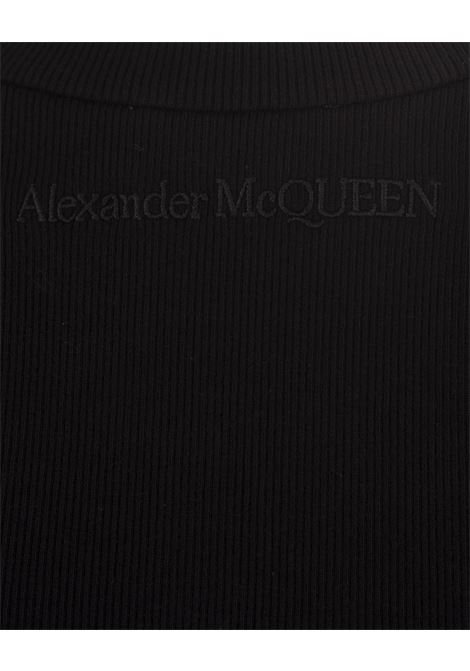 Top Canotta A Coste Nero ALEXANDER MCQUEEN | 803237-QLADJ1000