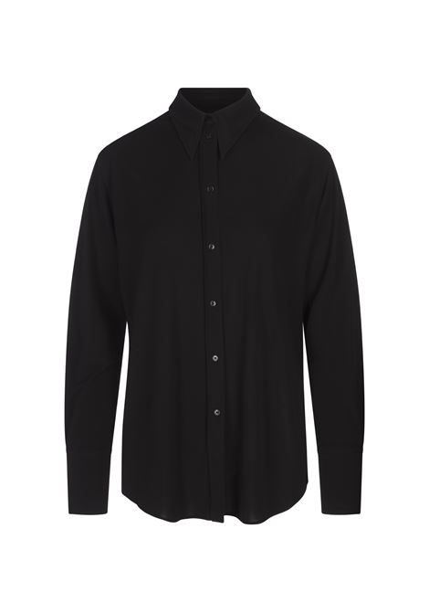 Camicia Aderente In Nero ALEXANDER MCQUEEN | 803239-QLADU1000