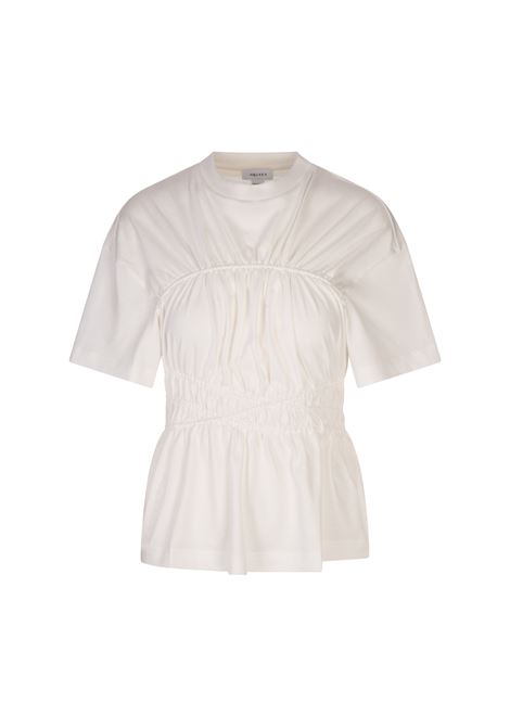 Optic White Ruffle T-Shirt ALEXANDER MCQUEEN | 803307-QLADD9000