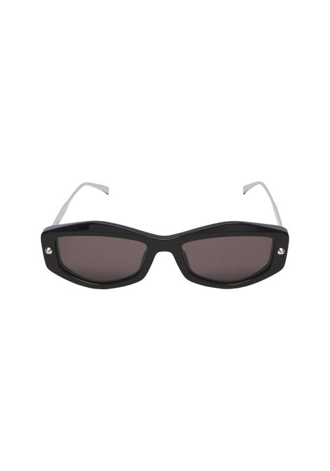 Geometric Spike Studs Sunglasses in Black/Smoky ALEXANDER MCQUEEN | 803372-J07701055