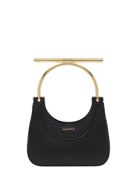 Borsa Mini Cross-Bar in Nero/Oro ALEXANDER MCQUEEN | 803525-1VDBG1000