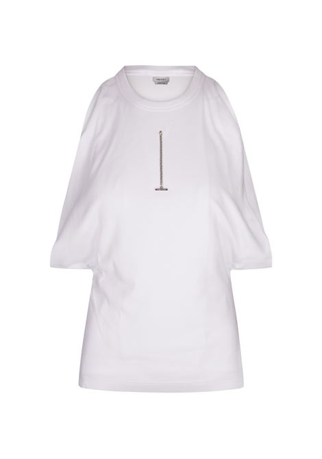 Canotta A Coste in Bianco Ottico ALEXANDER MCQUEEN | 804191-QLADW9000