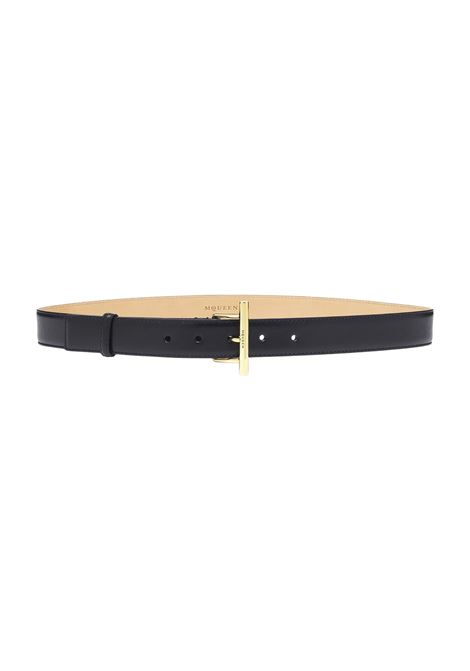 Sling Hip Belt In Black/Gold ALEXANDER MCQUEEN | 804499-1BR0G1000