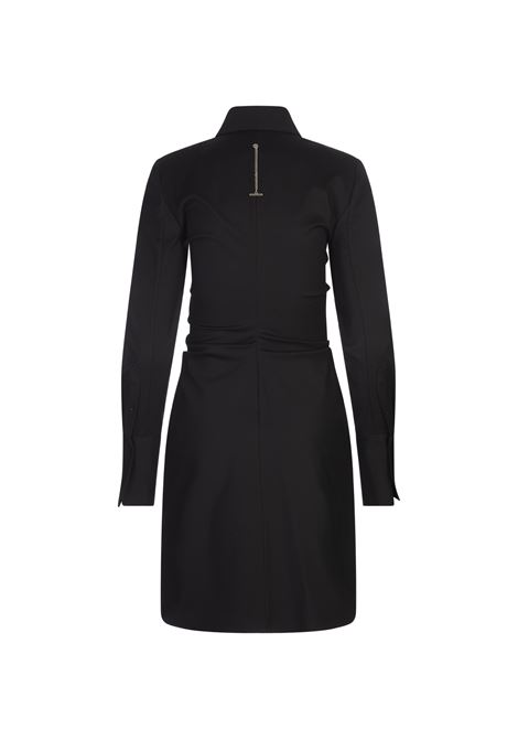 Black Mini Shirt Dress ALEXANDER MCQUEEN | 804946-QFAAZ1000