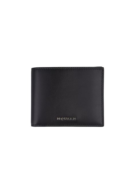 Black Bi-Fold Wallet With Logo ALEXANDER MCQUEEN | 805067-1AATS1000