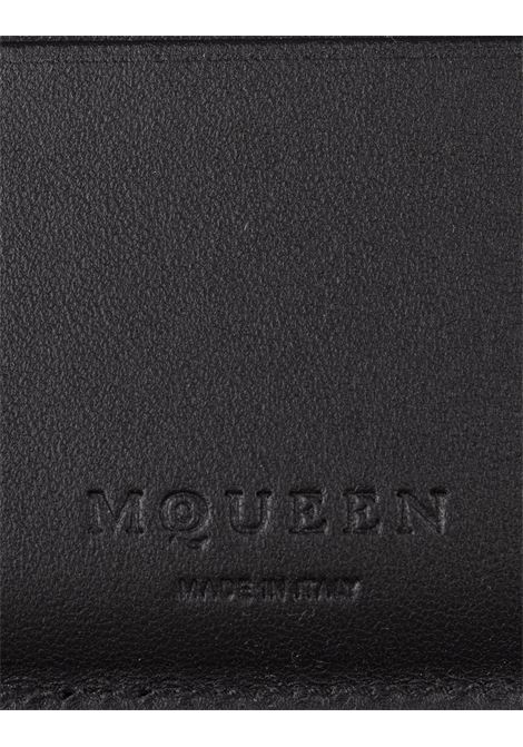 Portafoglio Bi-Fold Nero Con Logo ALEXANDER MCQUEEN | 805067-1AATS1000