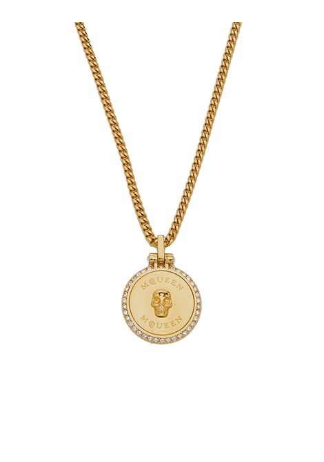 Sovereign Skull Necklace in Gold ALEXANDER MCQUEEN | 807007-J160G4135