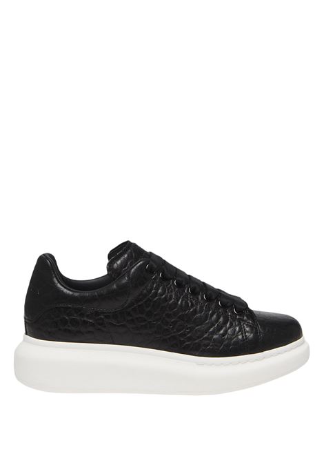 Black Full Grain Leather Oversize Sneakers ALEXANDER MCQUEEN | 808173-WHABE1000