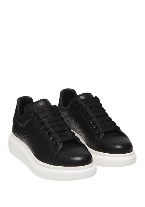 Black Full Grain Leather Oversize Sneakers ALEXANDER MCQUEEN | 808173-WHABE1000