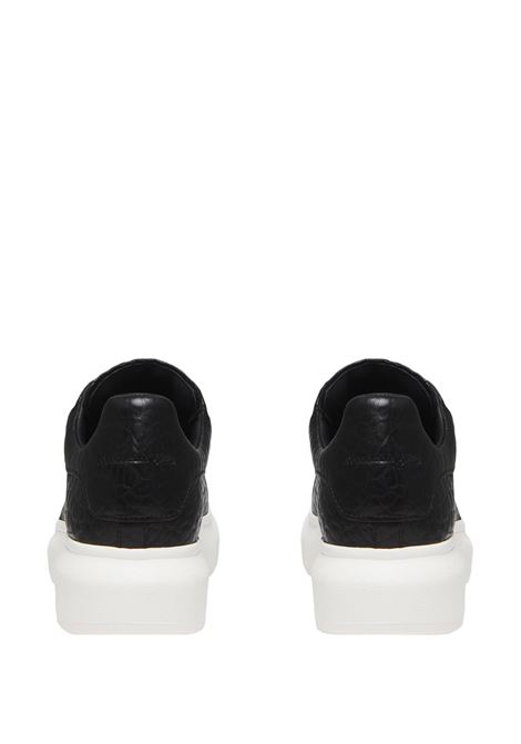 Black Full Grain Leather Oversize Sneakers ALEXANDER MCQUEEN | 808173-WHABE1000