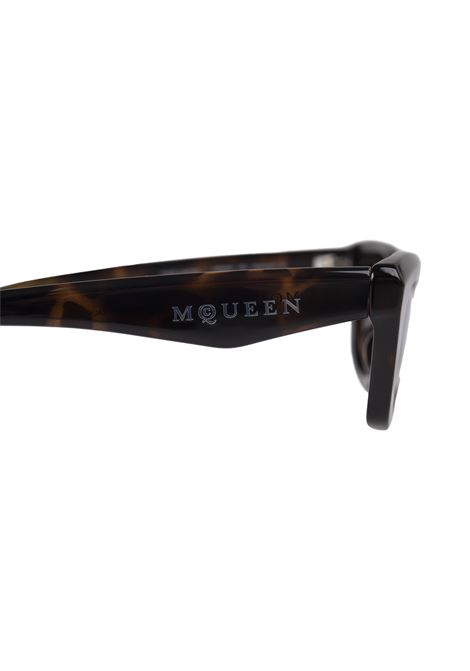 Geometric Sunglasses With McQueen Logo In Havana ALEXANDER MCQUEEN | 809928-J07492305