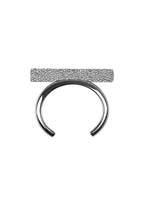 ALEXANDER MCQUEEN Bracciale Cross-Bar Gioiello in Palladio - ALEXANDER MCQUEEN