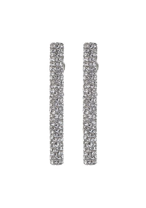 Palladium Cross-Bar Earrings  ALEXANDER MCQUEEN | 810654-J160N1021