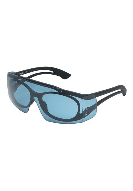 Two-Tone Sunglasses in Black/Blue ALEXANDER MCQUEEN | 810905-J07521041