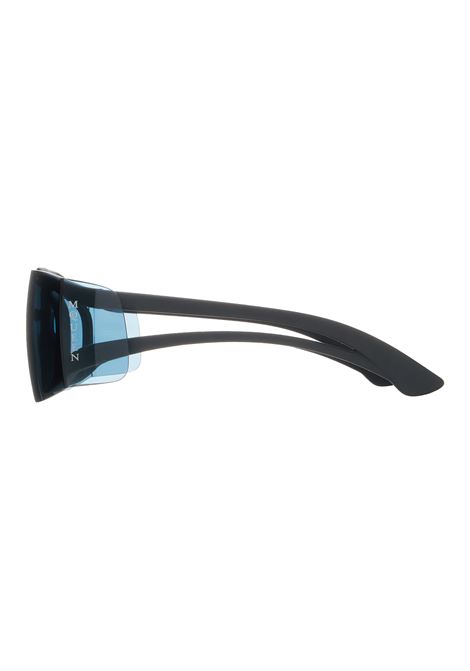 Two-Tone Sunglasses in Black/Blue ALEXANDER MCQUEEN | 810905-J07521041