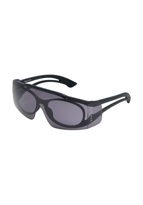 Occhiali Da Sole Bicolor In Nero/Fume' ALEXANDER MCQUEEN | 810905-J07521056