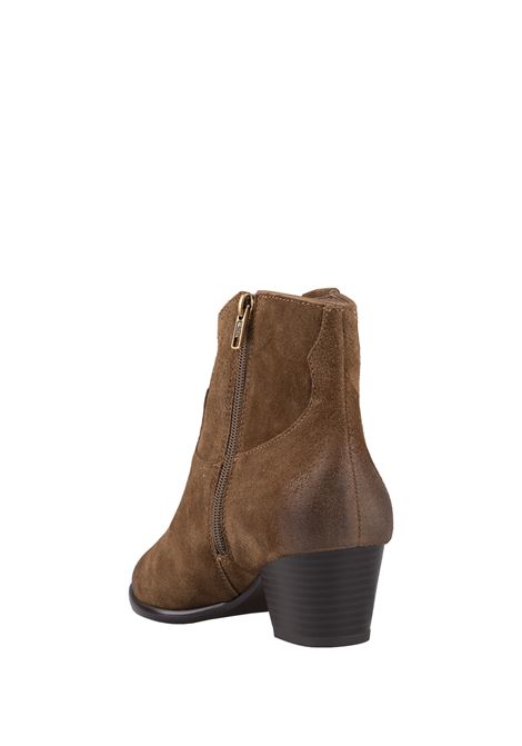 Fame Ankle Boots In Brown Suede ASH | F24-FAME02