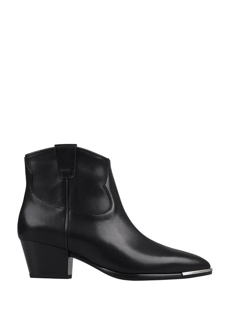 Fame Bis Ankle Boots In Black Leather ASH | F24-FAMEBIS01