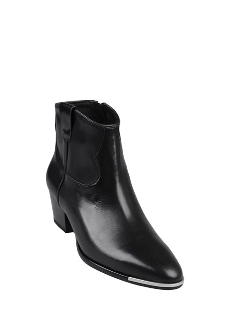 Fame Bis Ankle Boots In Black Leather ASH | F24-FAMEBIS01