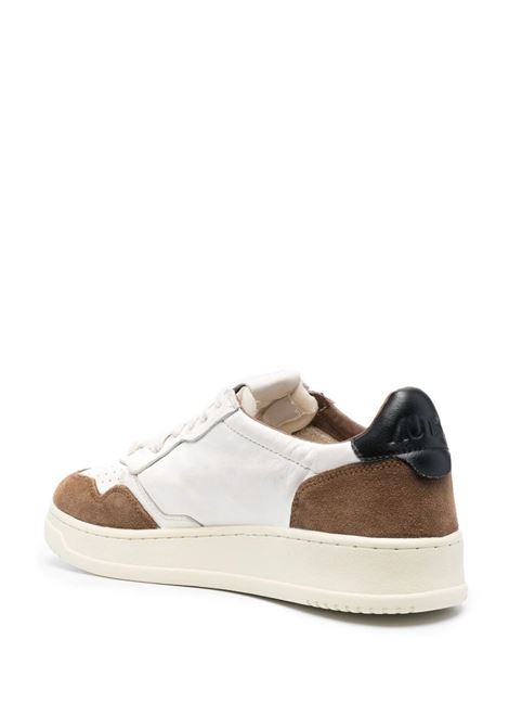 Sneakers Medalist Low In Suede Marrone e Pelle Bianca AUTRY | AULMGS21