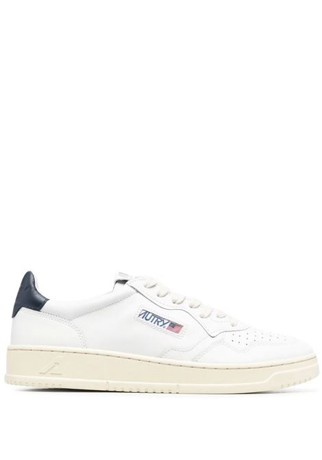 Medalist Low Sneakers In White And Navy Blue Leather AUTRY | AULMLL12